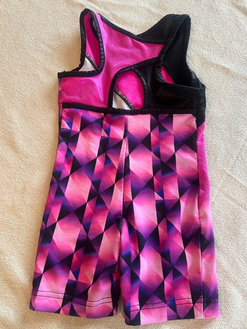 Danskin Now XS 4-5 Girls Gym Leotard Pink and Black Set of 3 - Picture 5 of 7